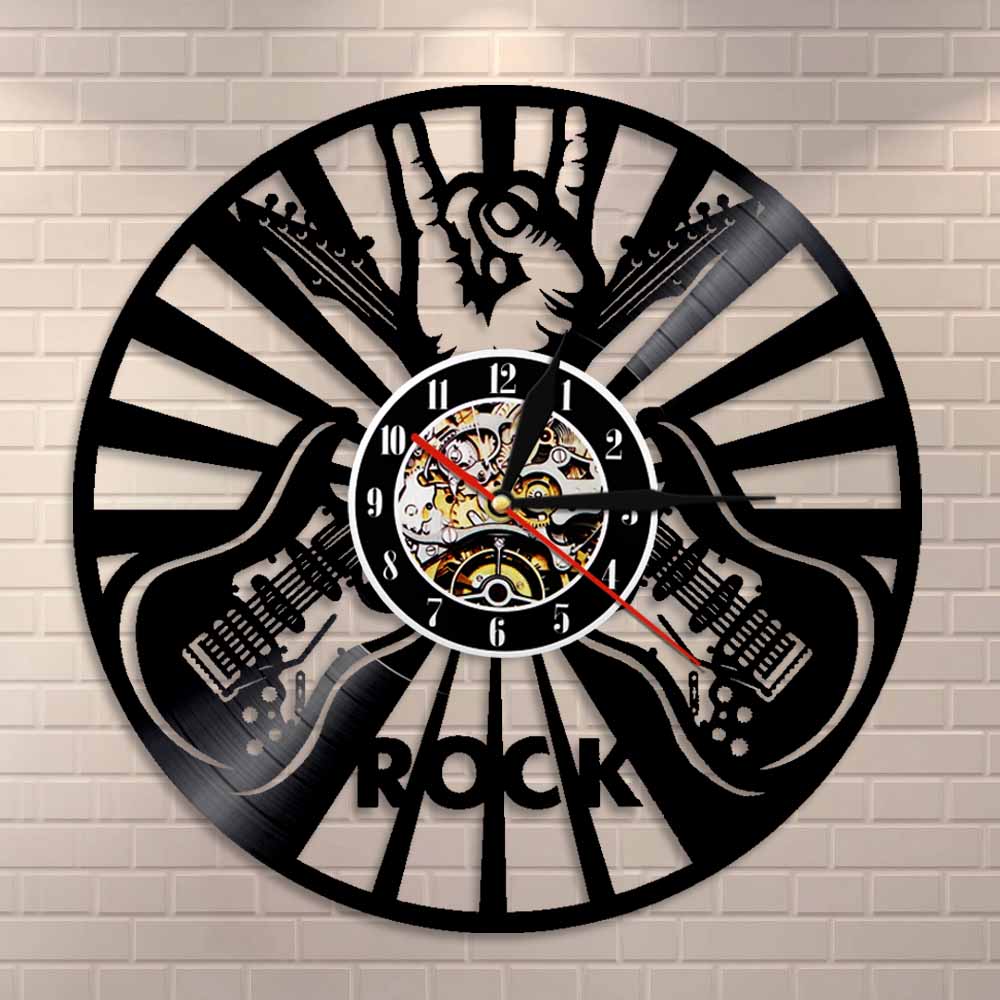 Horloge Vinyle Rock
