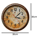 Horloge vintage <br /> effet rouillé