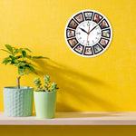 Horloge murale <br/> Personnalisable avec 12 photos