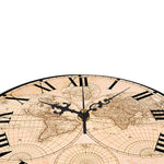 Horloge <br/> Carte du monde ancienne