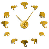 Horloge Murale Géante <br> Eléphant