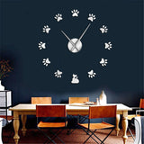 Horloge Murale Géante <br> Pattes de chat