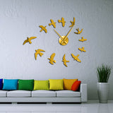 Horloge Murale Géante <br /> Oiseaux