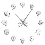 Horloge Murale Géante <br> Tête de mort