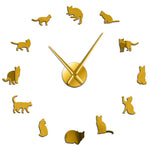 Horloge Murale Géante <br> Chat