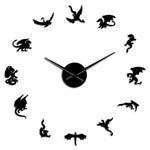 Horloge Murale Géante <br> Dragon