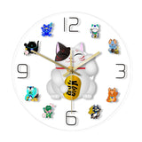 Horloge originale <br /> Chat fortune