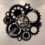 horloge engrenage industriel vinyle