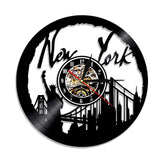 Horloge new york vinyle