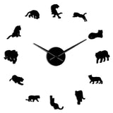 Horloge Murale Géante <br> Tigre