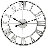 horloge industrielle grise