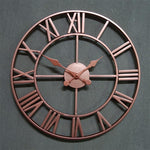Horloge industrielle rose