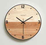 horloge scandinave en bois