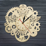 Horloge Bois <br /> Steampunk