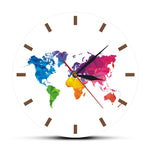 Horloge Originale <br /> Carte du monde