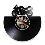 horloge vinyle moto