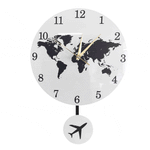 Horloge Murale Design <br> Globe terrestre