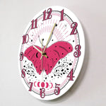 Horloge <br /> Papillon rose
