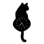Horloge Chat <br /> Queue Balancier