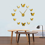 horloge murale papillon