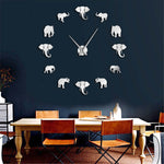 horloge murale éléphant