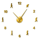horloge évolution doré