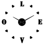 horloge love noir