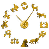 Horloge Murale Géante <br> Signes du zodiaque